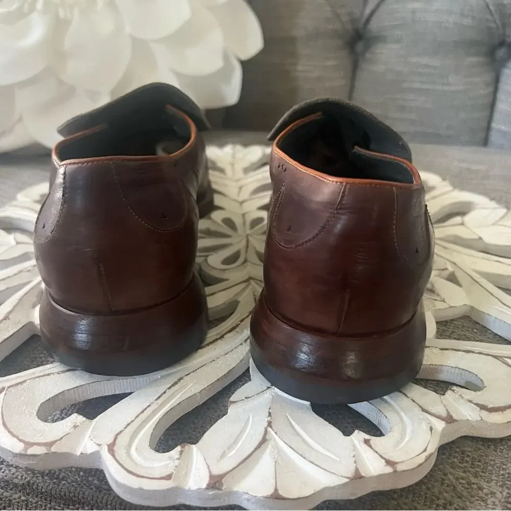 Oliver Sweeney Brown Leather Loafers Shoes Men’s 8